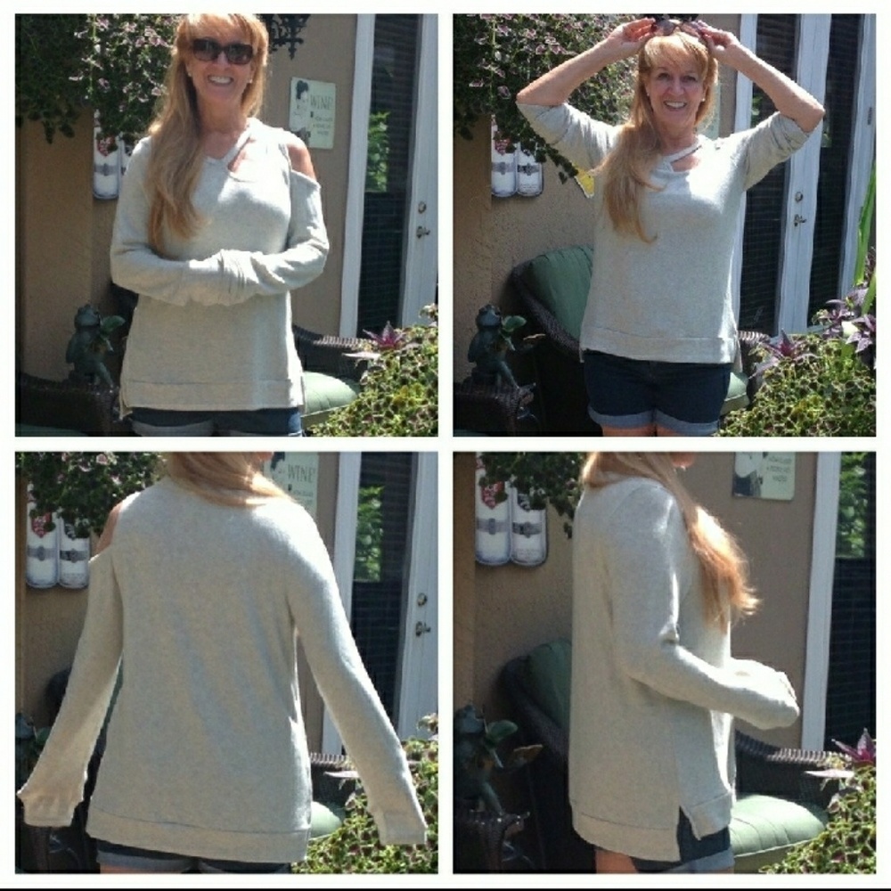 Soft oatmeal cut-out top